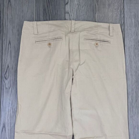 Theory Size 10 Chino Cotton Wide Leg Ankle Offce Contemporary Trouser Pants Work - Picture 5 of 7